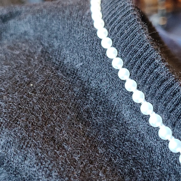 Shaker Sport vintage sweater with faux pearls - Picture 2 of 4